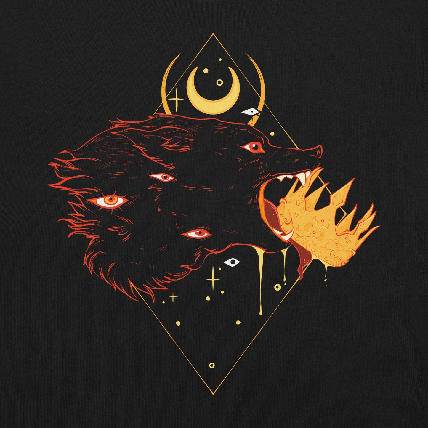 No Kings Wolf, No Text, Unisex T-Shirt Hoodie, Sweatshirt | WearSparks.com (Image 5)