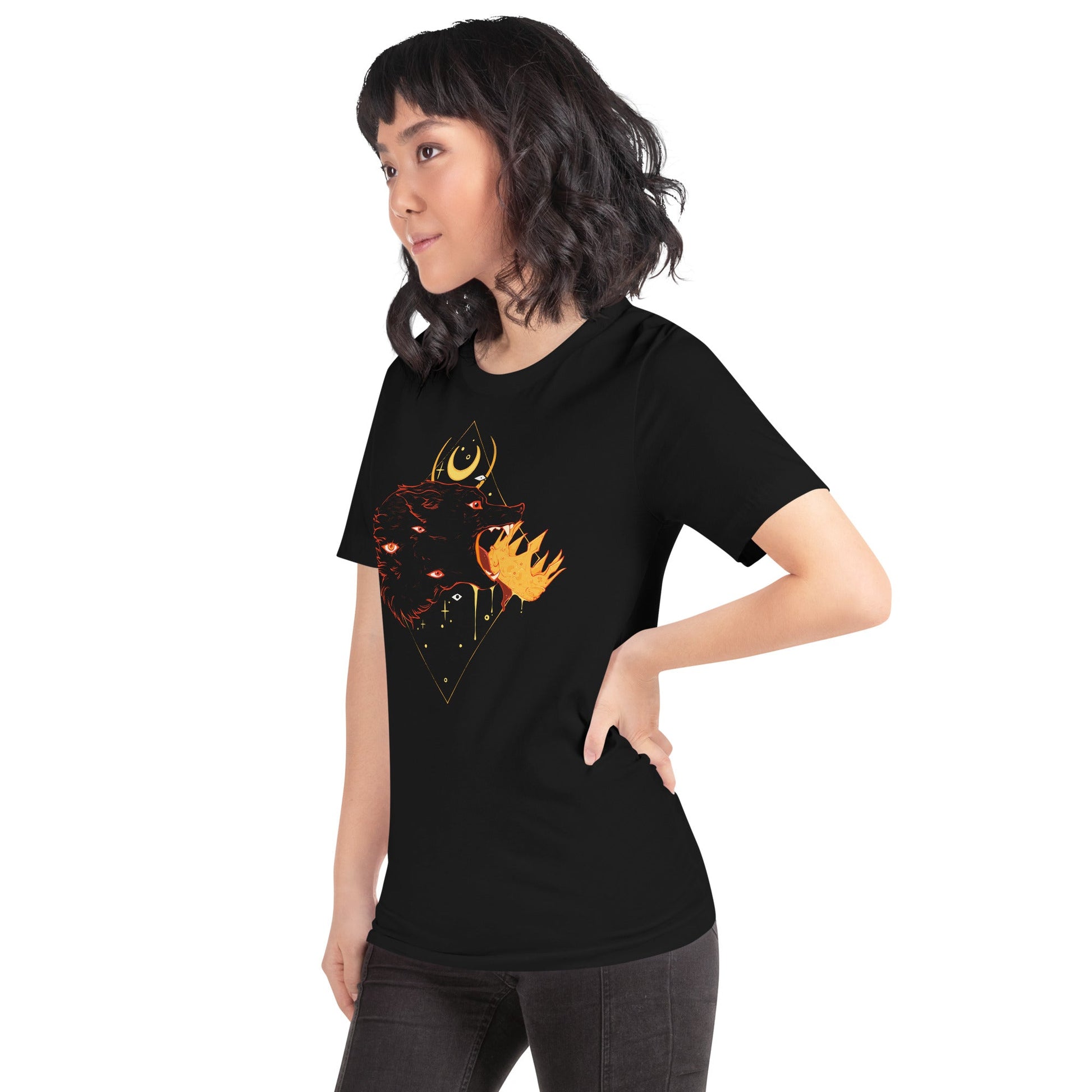 No Kings Wolf, No Text, Unisex T-Shirt Hoodie, Sweatshirt | WearSparks.com (Image 3)
