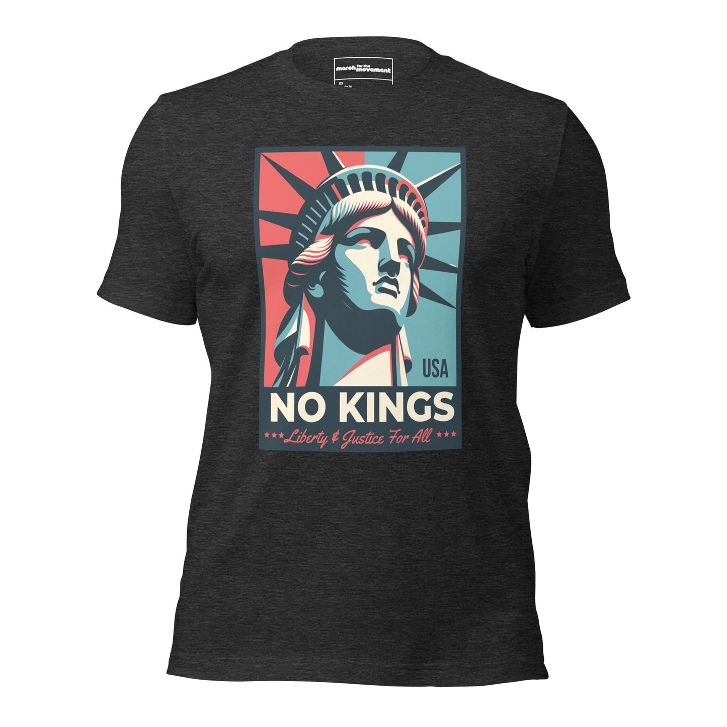 No Kings - Liberty and Justice For All T-Shirt Hoodie, Sweatshirt | WearSparks.com (Image 5)