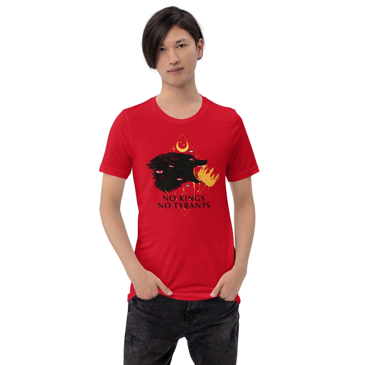 No Kings Wolf, Unisex T-Shirt Hoodie, Sweatshirt | WearSparks.com (Image 5)