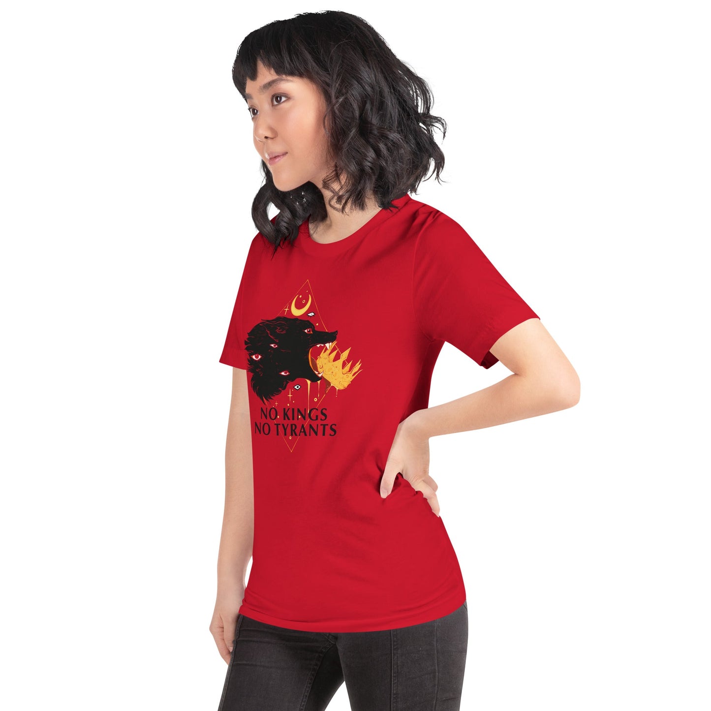 No Kings Wolf, Unisex T-Shirt Hoodie, Sweatshirt | WearSparks.com (Image 3)