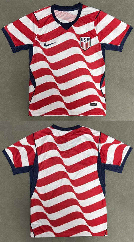 united states blank red white home jersey