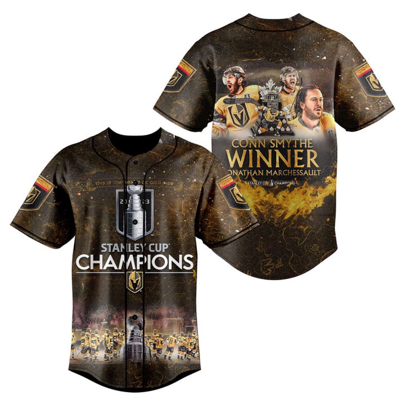 Vegas Golden Knights Conn Smythe Trophy Winner Jonathan Marchessault Baseball Jersey - Bafud T-Shirts, Hoodie,... (Image 2)