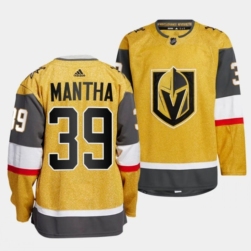 vegas golden knights #39 anthony mantha home gold