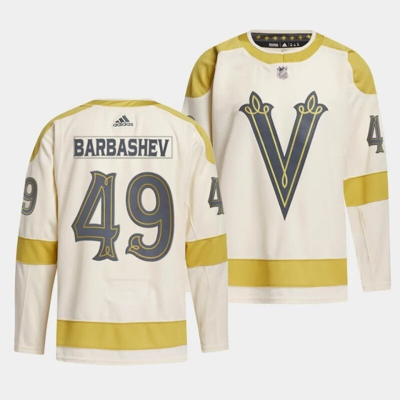 vegas golden knights #49 ivan barbashev 2024 nhl winter classic jersey - cream