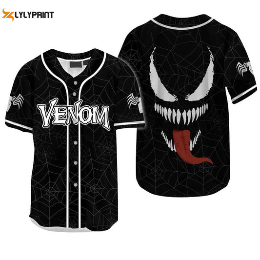 Venom Spider Baseball Jersey - Gift for Men Women - Gift for Men Women - lylyprint.com T-Shirts, Hoodie, Sweatshirt (Image 1)
