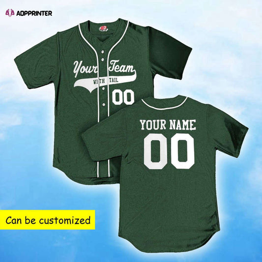 Vibrant Custom Team Jesus Green Baseball Jersey Adult Unisex S - 5XL Sizes - Aopprinter T-Shirts, Hoodie,... (Image 1)