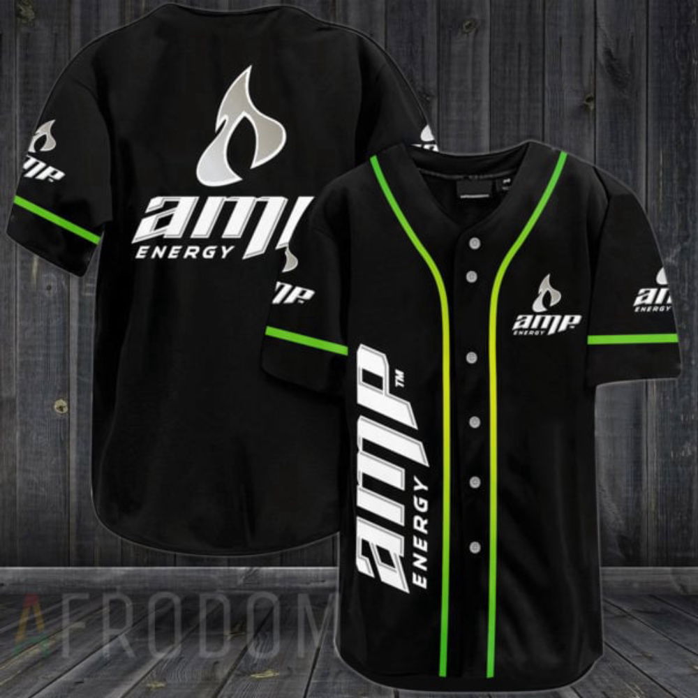 Vintage Black Amp Energy Baseball Jersey - Aopprinter T-Shirts, Hoodie, Sweatshirt | WearSparks.com (Image 2)