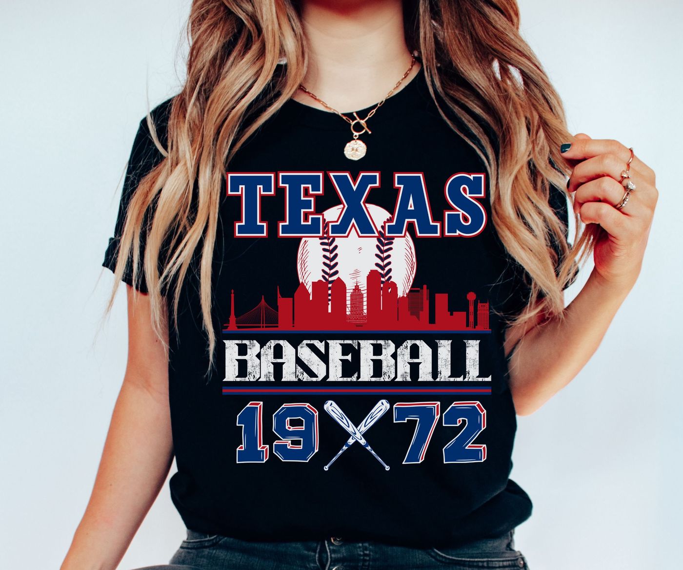 Vintage Texas Baseball Shirt - Ranger Fan Gear Retro MLB Tshirt - lylyprint.com Hoodie, Sweatshirt | WearSparks.com (Image 3)