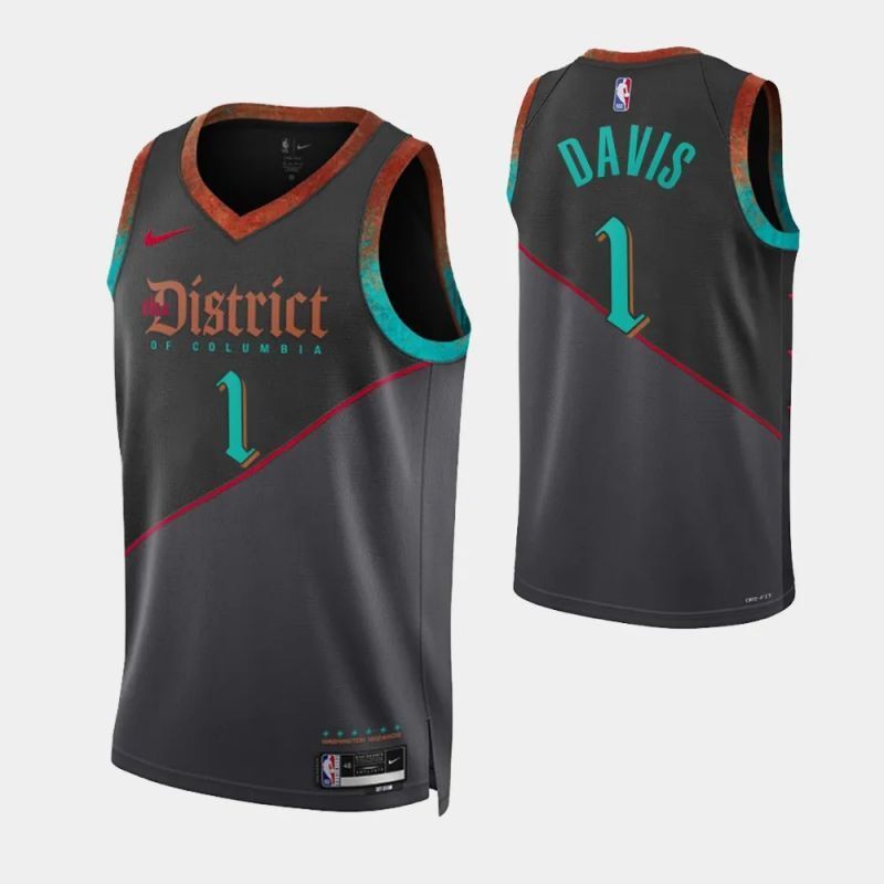 washington wizards #1 johnny davis 2023-24 city edition swingman jersey