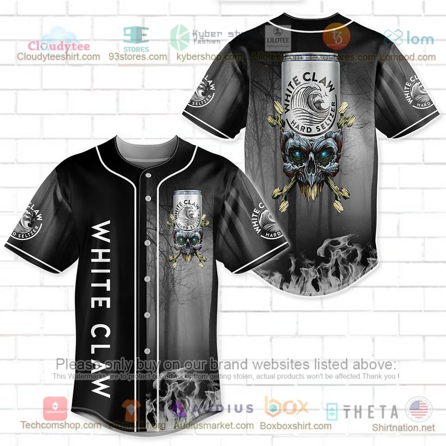 HOT White Claw skull head Baseball Jersey Shirt