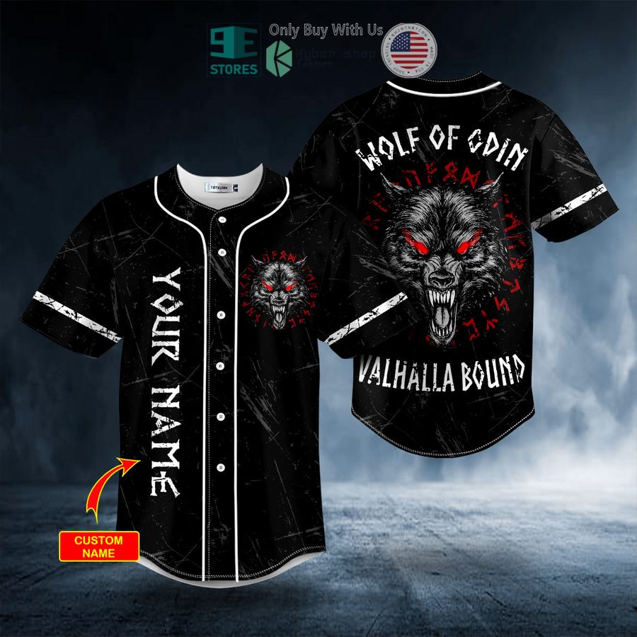 BEST Wolf Of Odin Valhalla Bound Viking Personalized Baseball Shirt