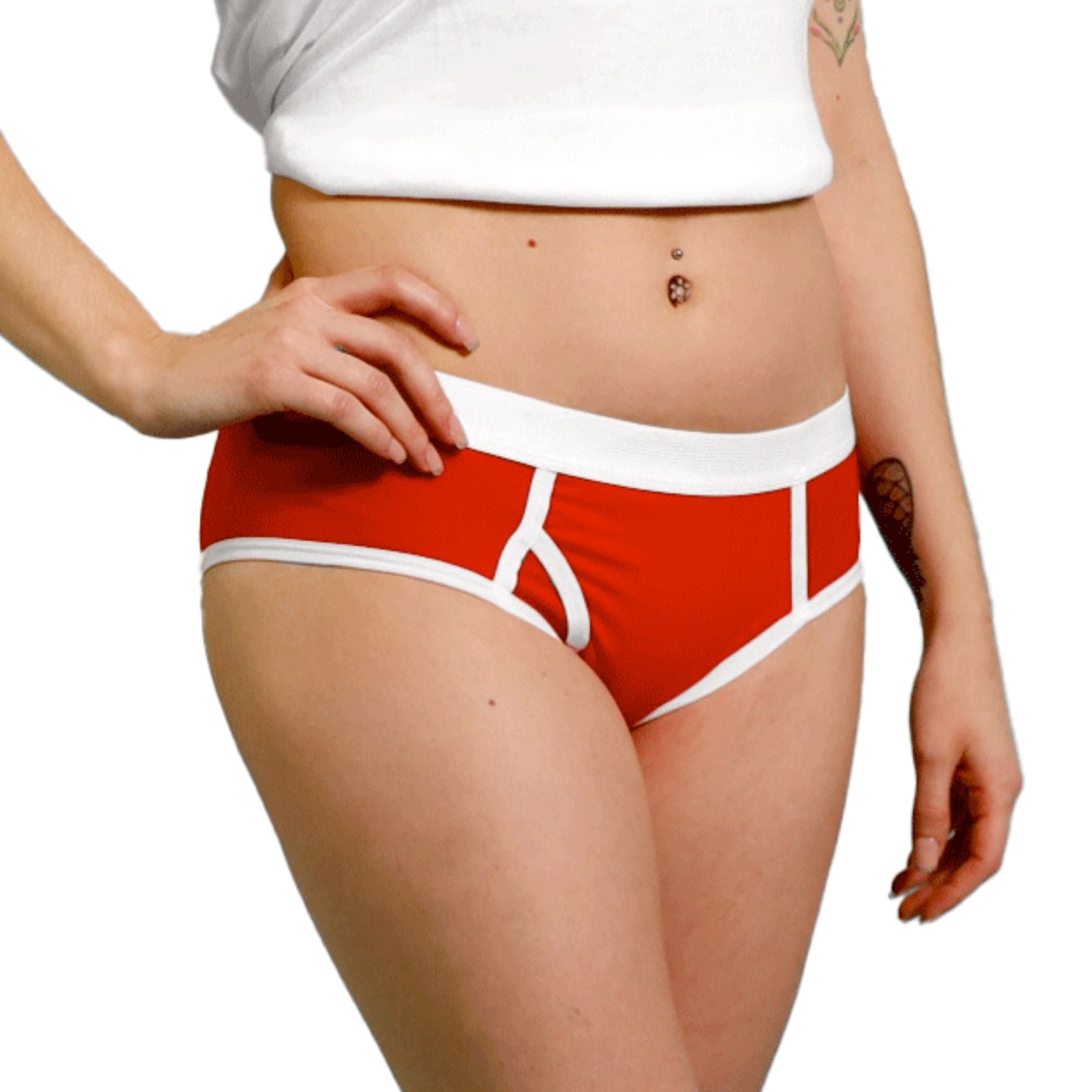 Feral Girl Farts Boyfriend Briefs