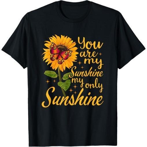 you are sunshine my only sunshine Butterfly Sunflower T-Shirt Made in USA Hoodie, Sweatshirt | WearSparks.com