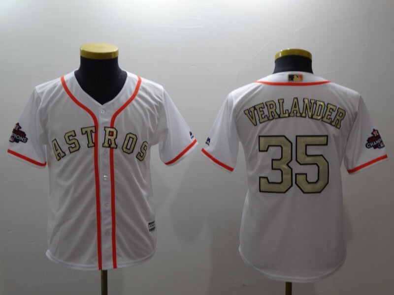 youth Houston Astros #35 Justin Verlander