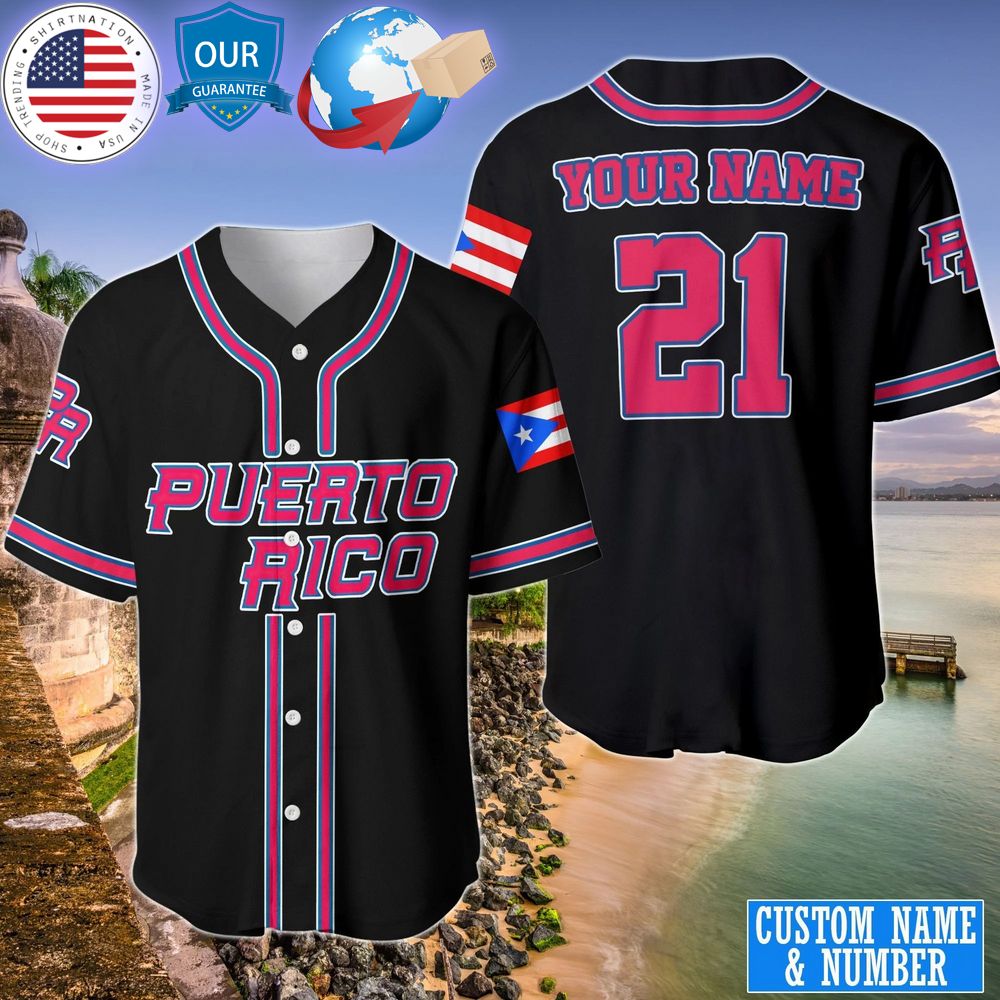 HOT Puerto Rico Custom Baseball Jersey