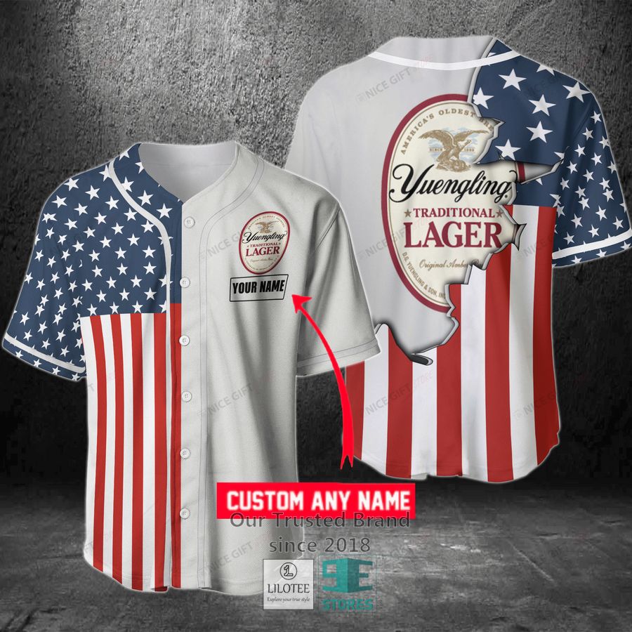 Yuengling Your Name US Flag Baseball Jersey