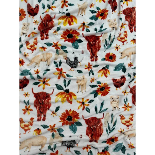 zChicken and Highland Cow Soft THROW 60x80 T-Shirts, Hoodie, Sweatshirt | WearSparks.com